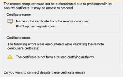 How to Create RDP Certificates?