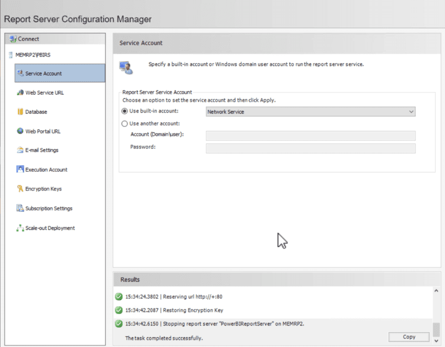 How To Configure Pbrs To Use Network Service Account