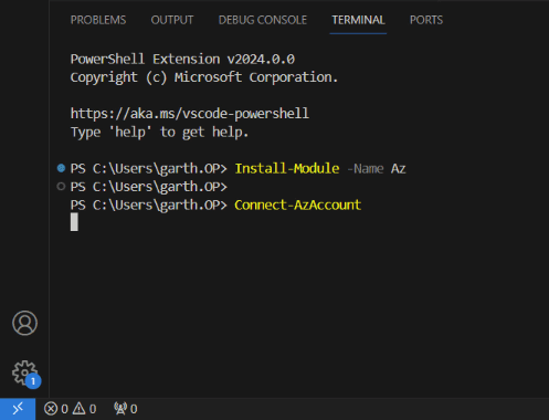 Connect-AzAccount