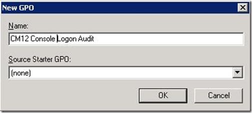 Enable Workstation Logon Audit Policy-Enter GPO Name