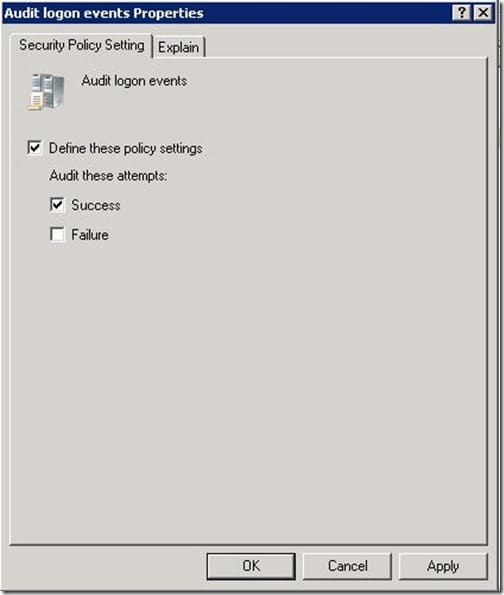 Enable Workstation Logon Audit Policy-Properties Enable Workstation Logon Audit Policy-Properties