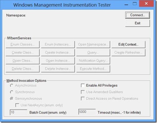 How to Remotely Determine the SMS Provider Using WBEMTest - Windows Management Instrumentation Tester